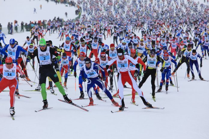 Partecipanti alla Sgambeda di Livigno.