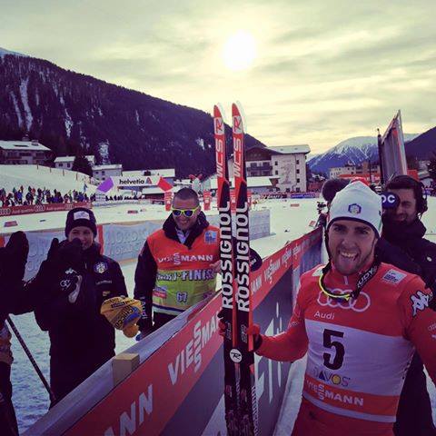 Pellegrino dopo la vittoria e la consueta lingua fuori. (Foto di Roberto Pasero Facebook)