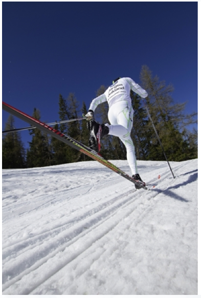 Sci di fondo con Gianluca Cologna.