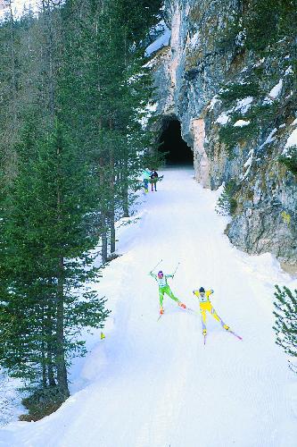 Bellissimo scorcio della Dobbiaco-Cortina.