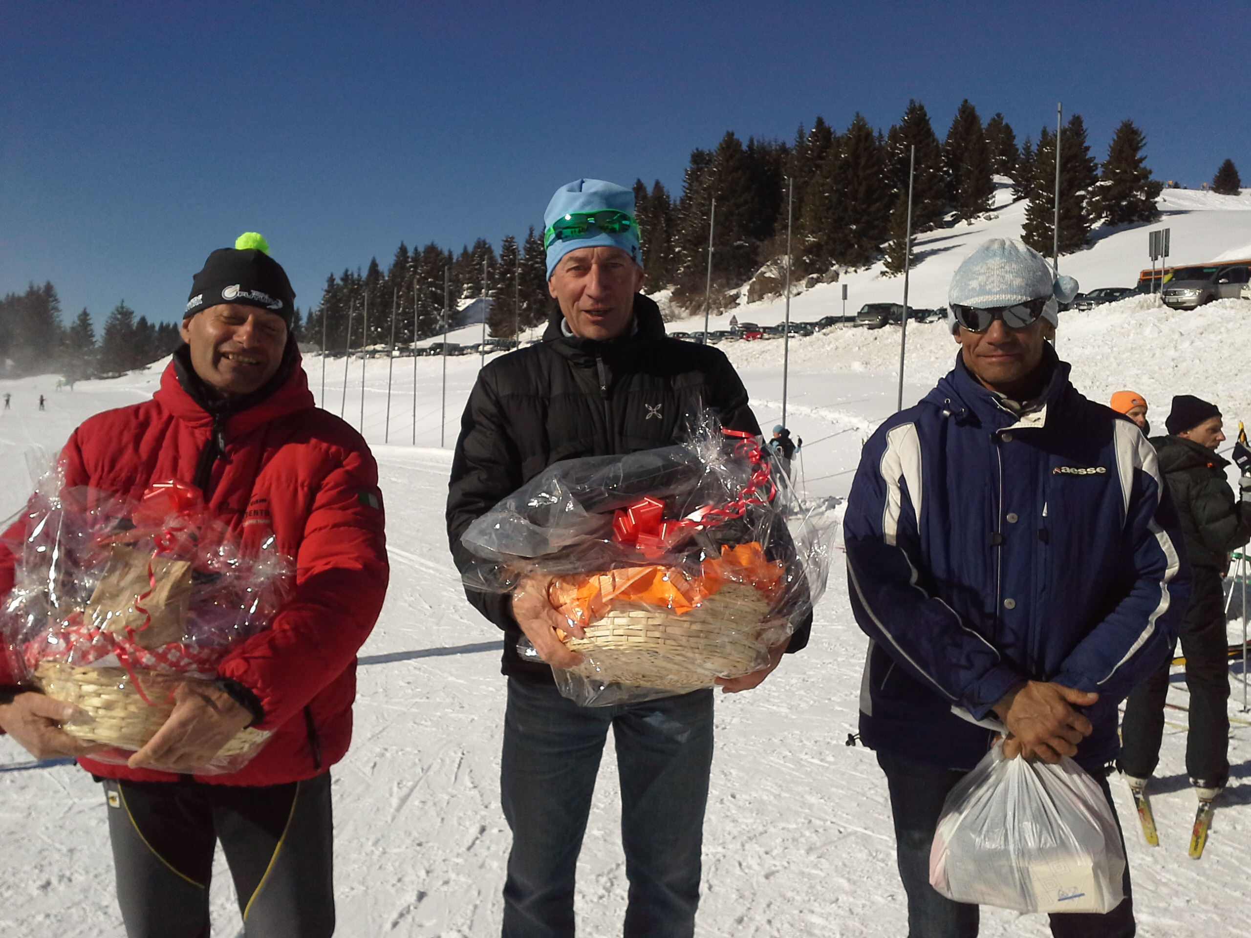 Concorrenti al 19° Trofeo Euganeo a Passo Coe di Folgaria (TN).