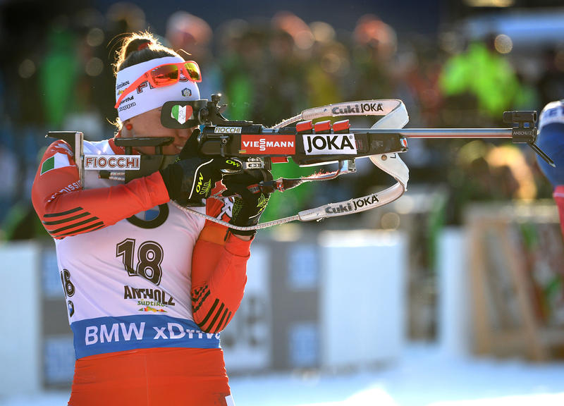 Dorothea Wierer in azione