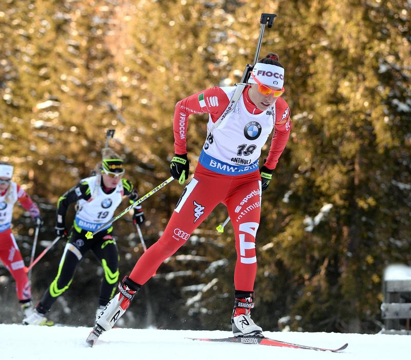 Dorothea Wierer in azione